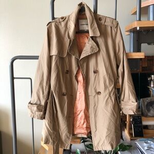 Andrew Marc Classic Tan Trench Coat
